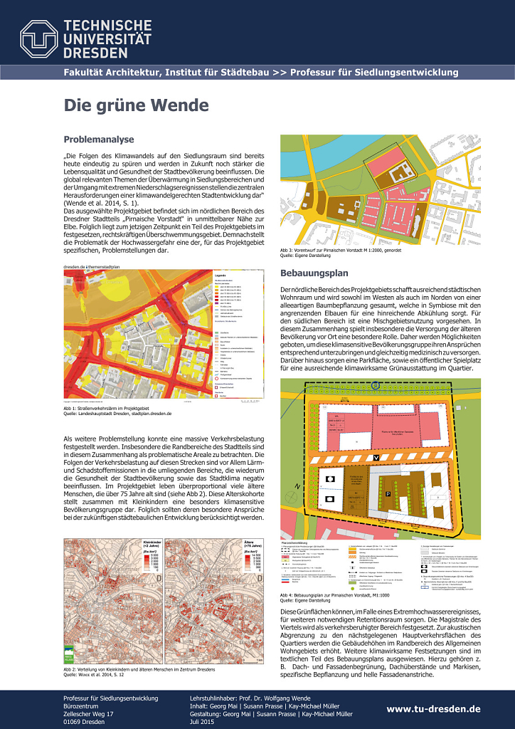 Bauleitplanung für die Pirnaische Vorstadt Dresden